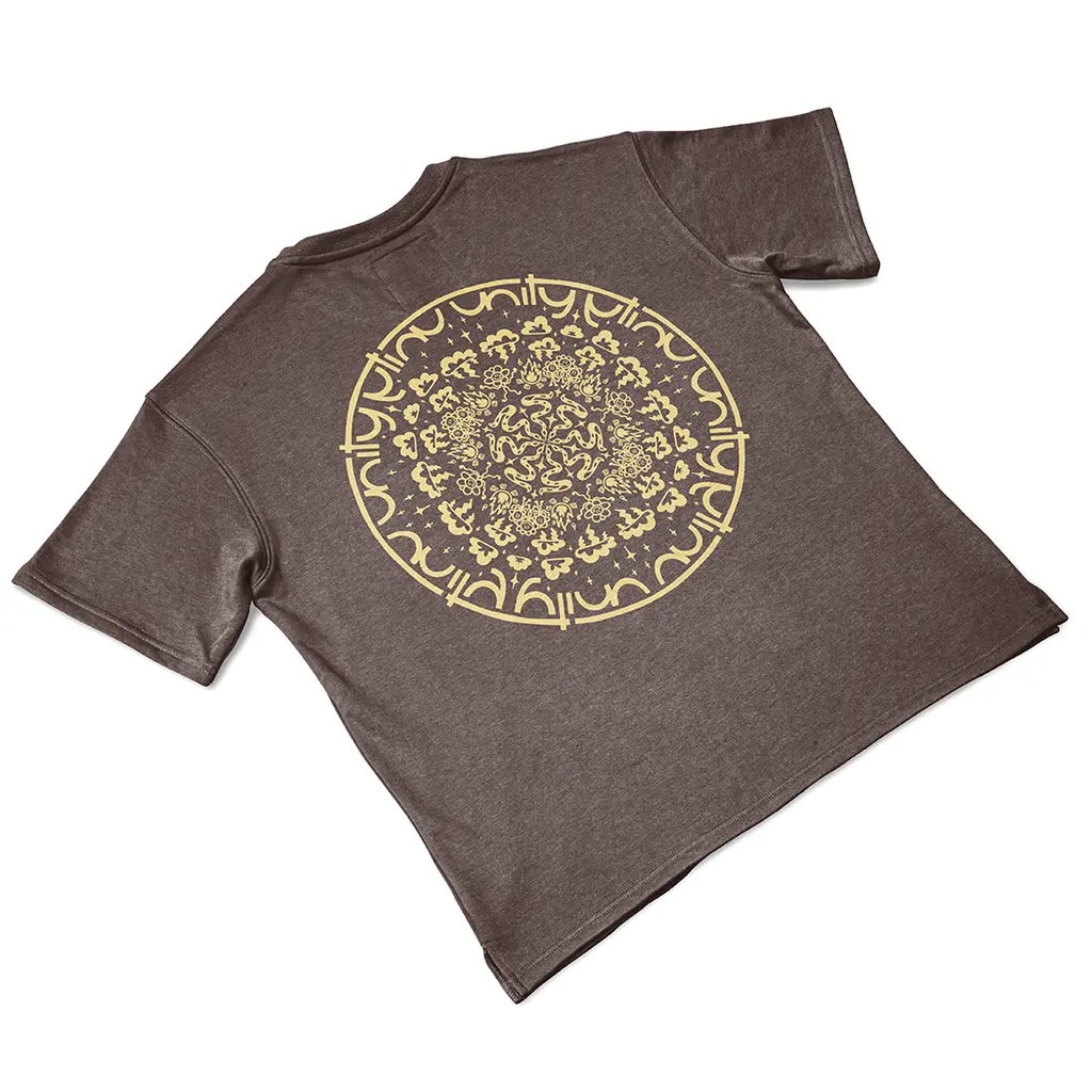 TSHIRT_Logosmall_Mandala_back_brown.webp