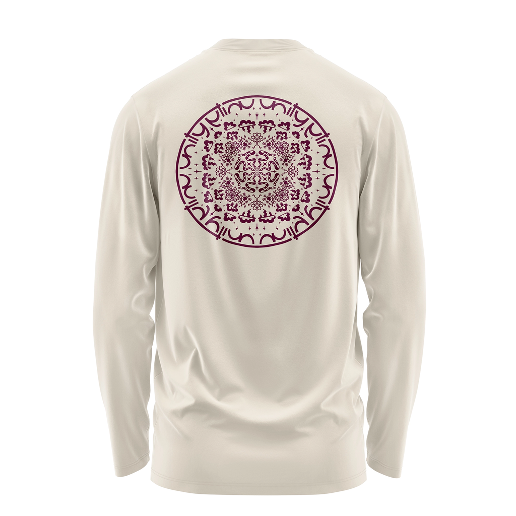 LONGSLEEVE_Logosmall_Mandala_beige_bordeaux.webp